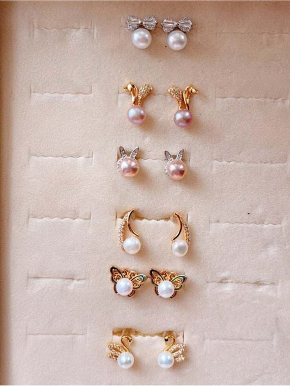 Cute Pearl Earrings | Animals | Studs | Coquette | Kawaii | Freshwater Pearls